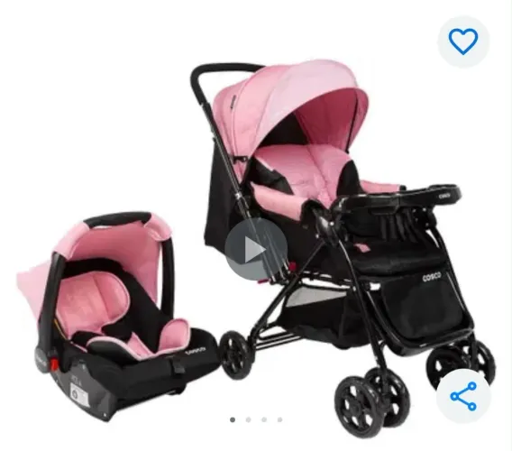Carrinho de bebê + Bebê conforto