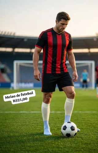 Meião de futebol adulto