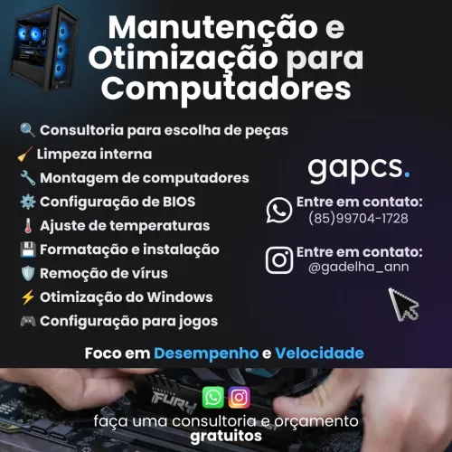 ? Manutenção e Otimização de Computadores ? Fortaleza/CE
