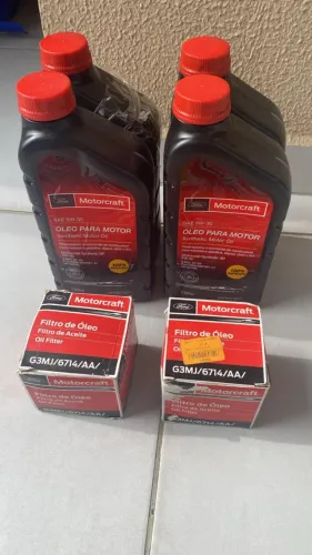 Kit Revisao Óleo 5w30 Motorcraft e 2 Filtro Original
