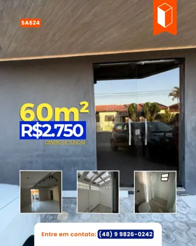 SALA COMERCIAL PARA ALUGUEL CENTRO | TIJUCAS/SC