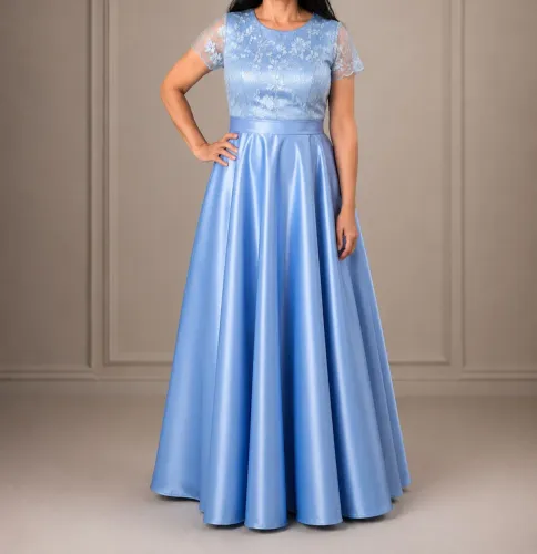 Vestido de Festa Longo Azul Serenity