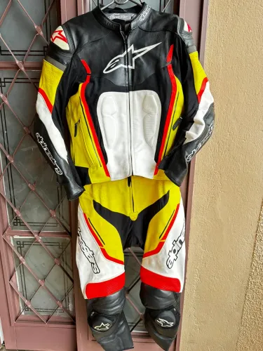 Macacão Alpinestars Couro 2 Peças Tamanho 50 (EU) Original