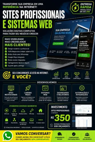 Site Profissional para sua Empresa | Entrega Rápida