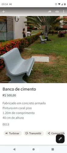 Bancos de concreto