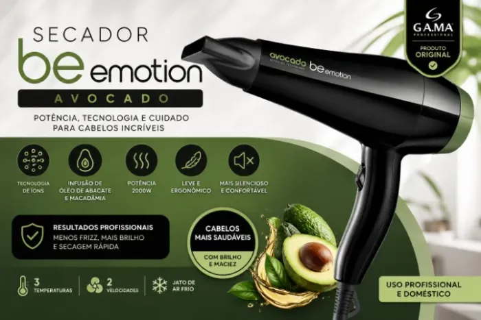 Secador Be Emotion Avocado Ga.Ma Professional