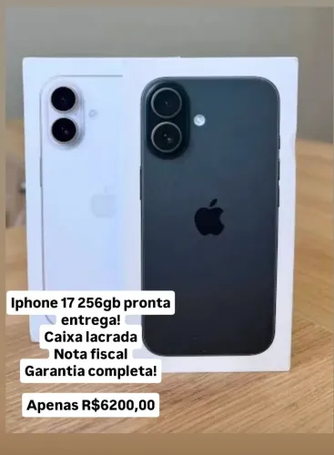 Iphone 17 256 novo LACRADO!