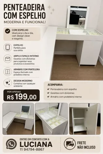 Penteadeira + Mesa