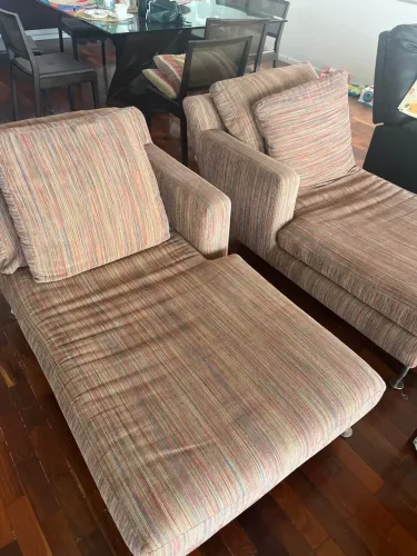 Poltrona/Chaise vintage estofada