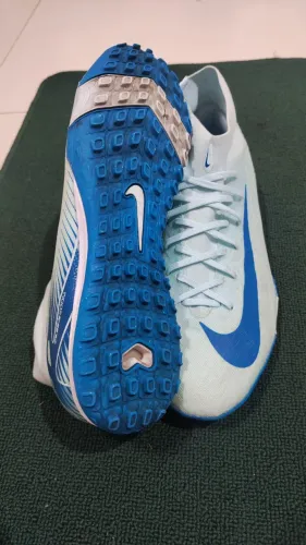 Chuteira Society Nike Air Zoom Mercurial Superfly 10 (seminova) e Caneleira Nike Mercurial
