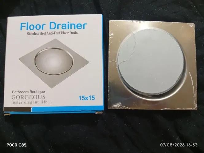 Ralo Inteligente Click com Pé Abre e Fecha para Banheiro Inox Cromodo