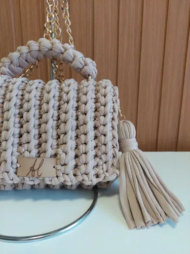 Bolsa de Malha crochê 