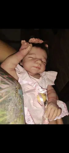 BEBÊ REBORN MENINA SILICONE SÓLIDO