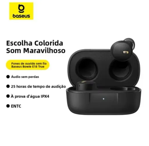 Fone Baseus Bowie E18 Bluetooth 5.3 - Frete Gratis p/BH!!