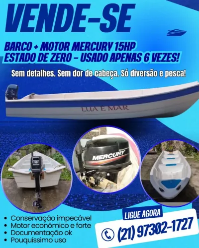Lancha para 6 pessoas