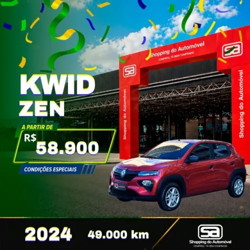 Renault Kwid Zen 1.0 Flex 12V 5P Mec. 2024