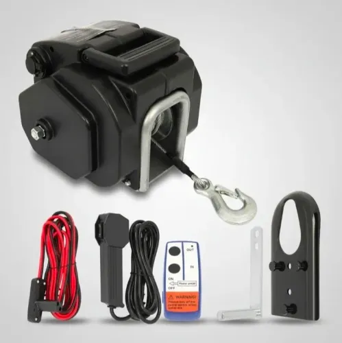 Guincho elétrico 12v para embarcações ou ser usado em trilhas 4x4 