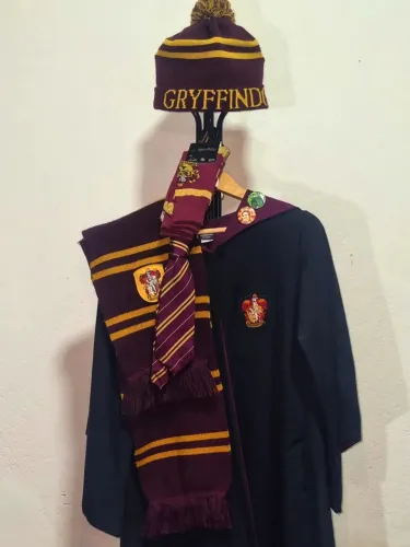 Fantasia harry potter oficial completa uniforme grifinoria + Brindes