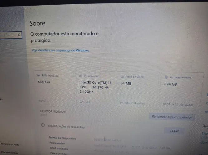VENDE SE NOTEBOOK 