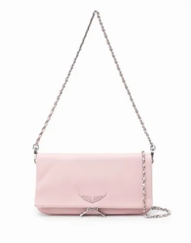bolsa transversal zadig&voltaire rock rosa