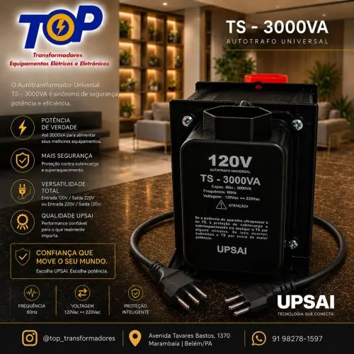 Transformador 3000 va UPSAI