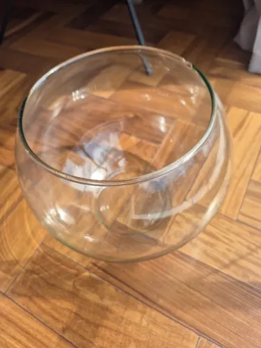 Vaso Vidro Boca 16cm x Altura 17cm x Largura 21cm