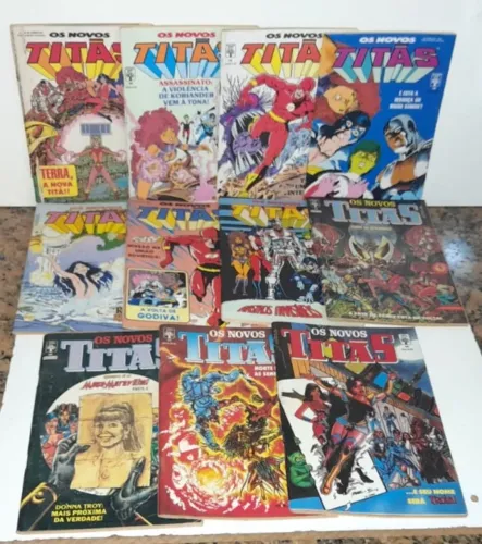 Os Novos Titãs - 21 Gibis Raros,Editora Abril,1987,Em Muito Bom Estado,Tambem Vendo Avulso