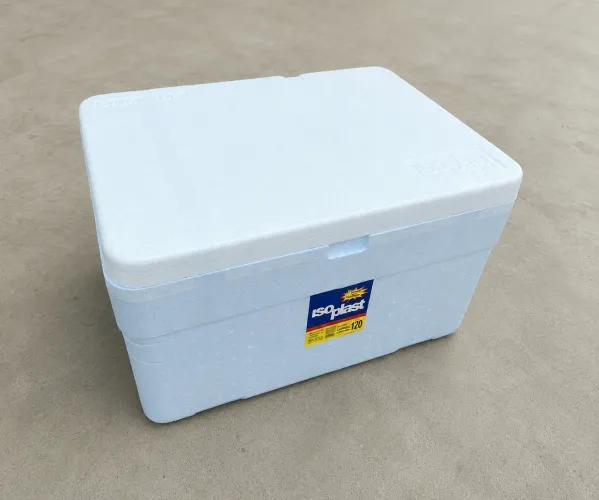 Caixa de Isopor 120L Grande com Dreno