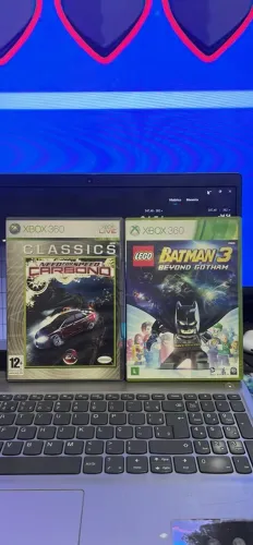 Need for Speed Carbono (PAL) e Lego Batman 3 - Além de Gotham (NTSC) para Xbox 360