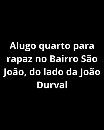 Alugo quarto em apartamento para rapazes