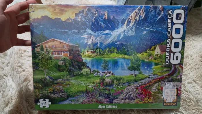 <br>Quebra-cabeça 6000 peças<br>Quebra-cabeça 6000 peças Alpes Italianos
