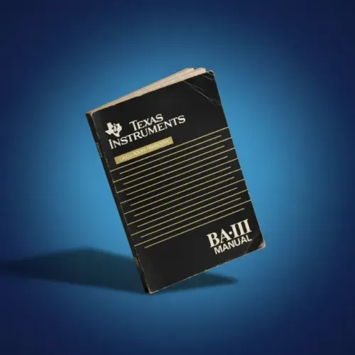 Manual Texas Instruments BA-III calculadora financeira Original ( Retira em Curitiba )