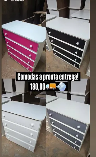 Cômoda 4 gavetas pronta entrega ?