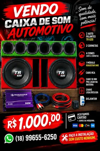 Caixa de som automotivo