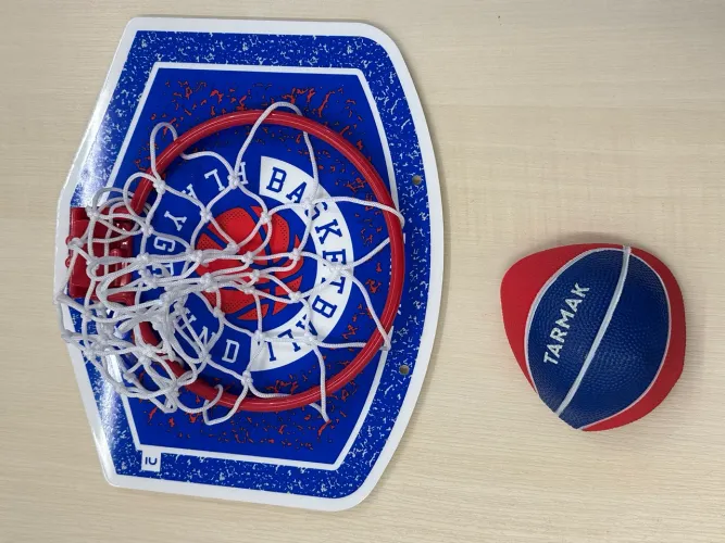 Kit basquete - Cesta de parede + bola 