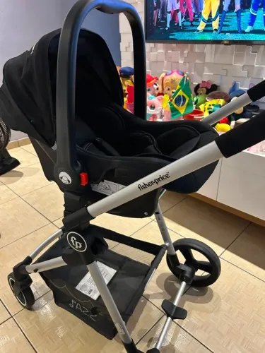 Carrinho de Bebê Fisher-Price + Bebê Conforto Litet | Excelente Estado