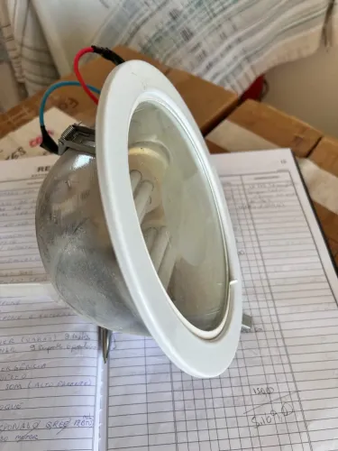 Luminária fixa lâmpada embutir