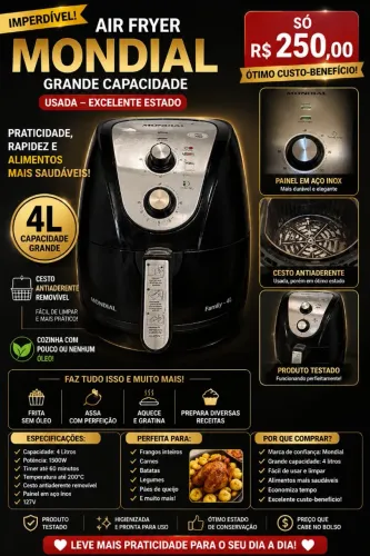 Air Fryer 4 litros