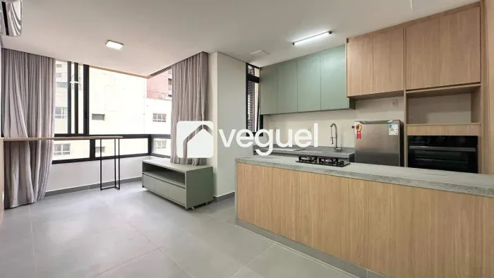 Apartamento de 46m² com 1 quarto para alugar no bairro Cambuí, Campinas/SP