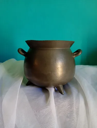 Mini Caldeirão Antigo em Peltre (Pewter) - Royal Holland Daalderop<br>