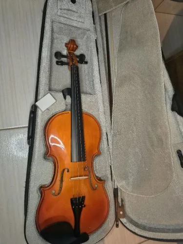 Violino Concert CV 4/4 Seminovo Impecável + Estojo Rígido e Arco<br>