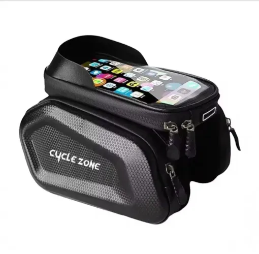 Bolsa Bike Quadro Porta Celular Impermeável 3 em 1 Rígida