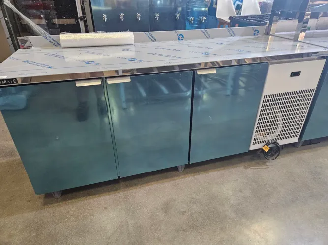 balcão refrigerado para preparo 2 metros inox - a pronta entrega