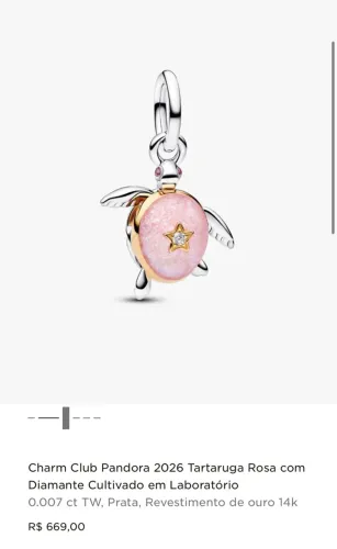 Charm/Berloque Tartaruga Pandora (ler descrição)