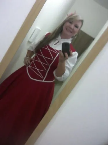 Vendo Vestido Prenda Gaucha Tamanho M/G aceito proposta