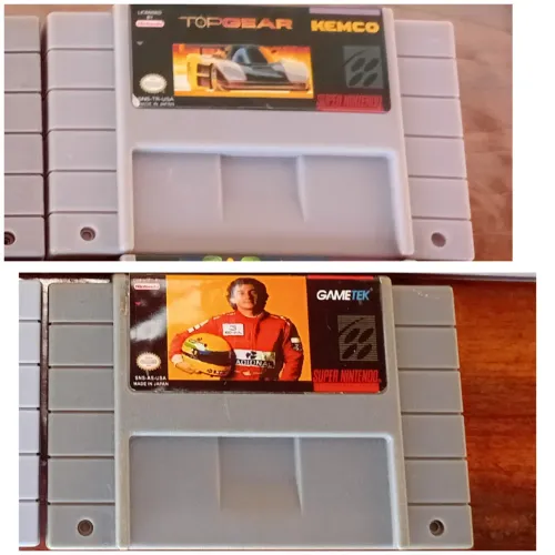 Top Gear e Ayrton Senna para Super Nintendo classicos