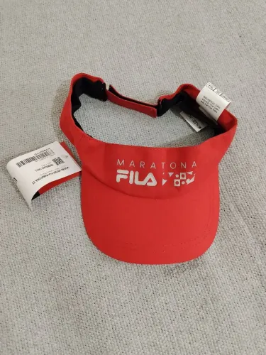 Viseira Fila Maratona Oficial Vermelha
