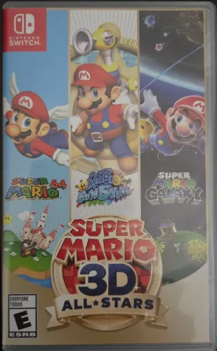 Vendo jogo Super Mario 3D All Stars