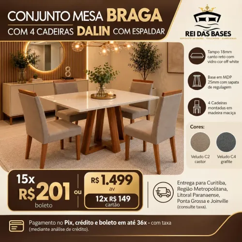 Mesa completa nova pronta entrega 