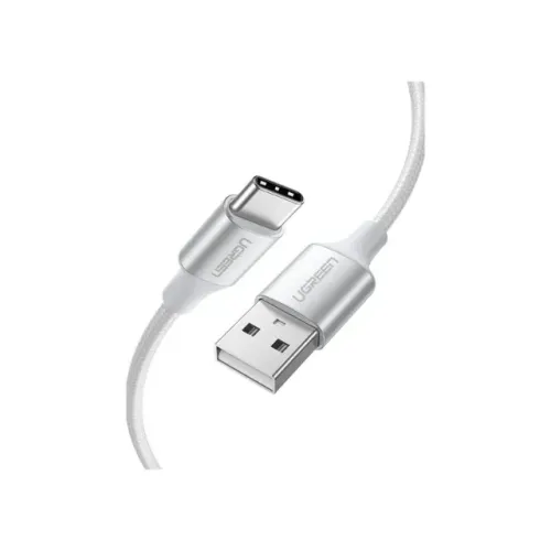 Cabo Ugreen USB-A/USB-C 3A US288 1M SLV-60131 - Prata